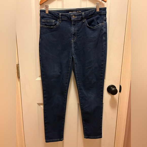 Michael Kors Izzy Cropped Skinny Jeans Sz 10 - Picture 1 of 14